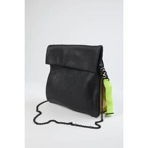 NEW AMPERSAND AS APOSTROPHE standard buffalo parcel bag in black buffalo